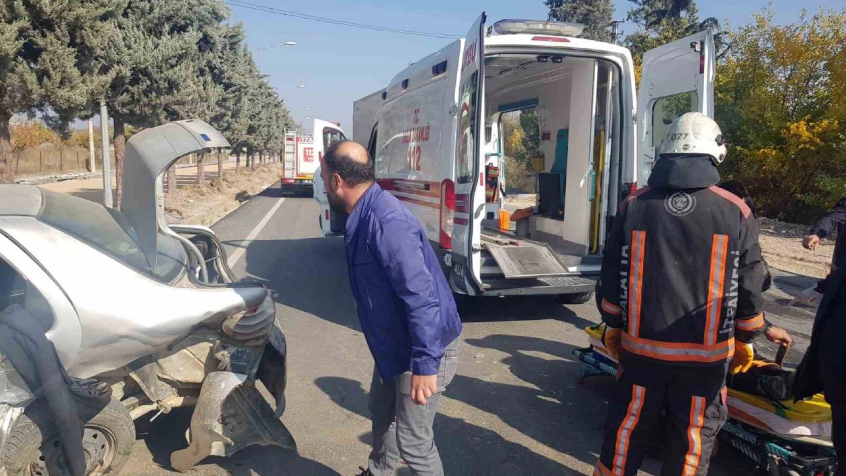 İki aracın karıştığı kazada: 2 kişi yaralandı