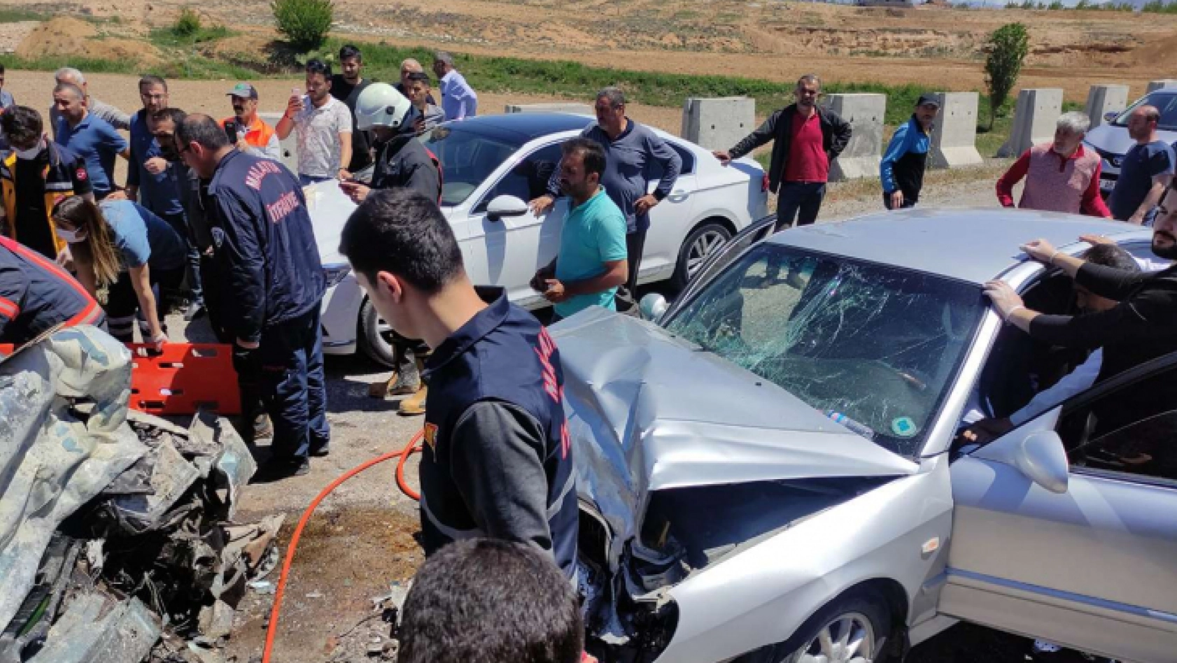Malatya'da 2 aracın çarpıştığı kazada yaralanan şahıs vefat etti
