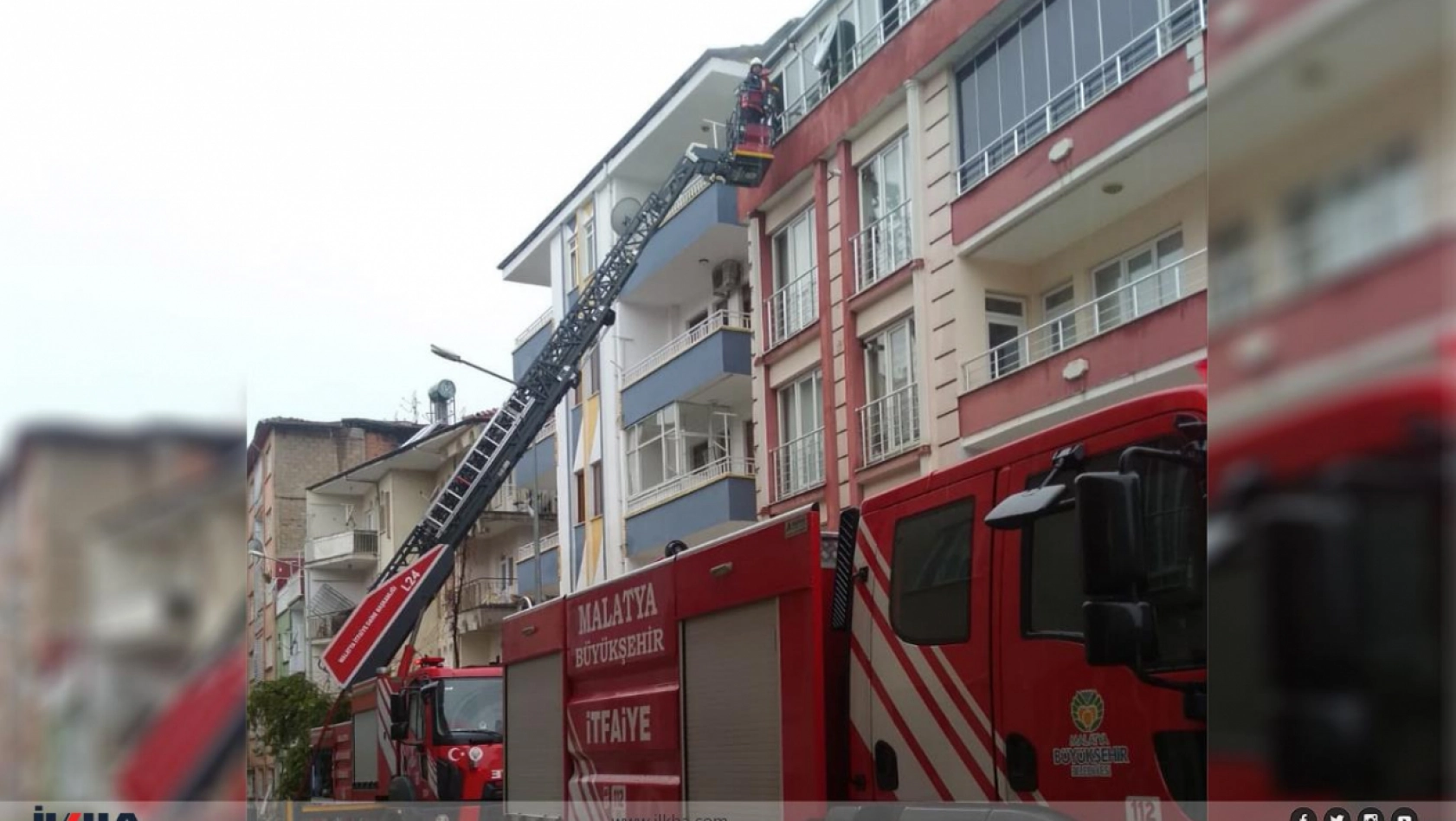 Malatya'da bir evde çıkan yangın maddi hasara neden oldu