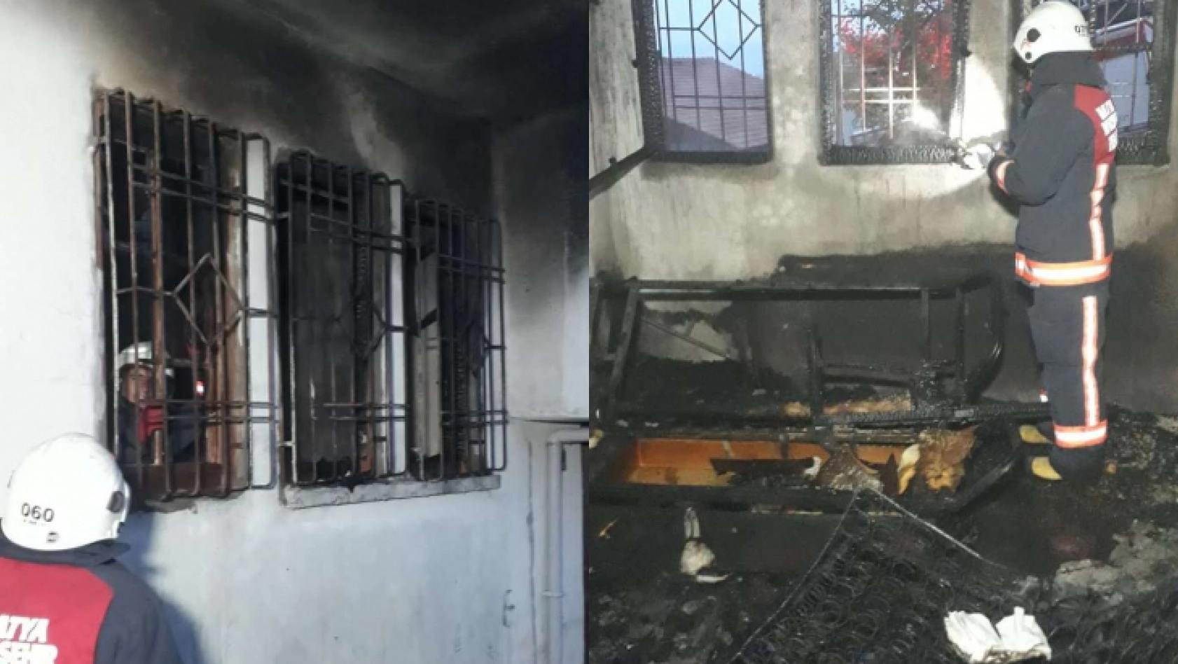 Malatya'da evde çıkan yangında 2 kişi yaralandı