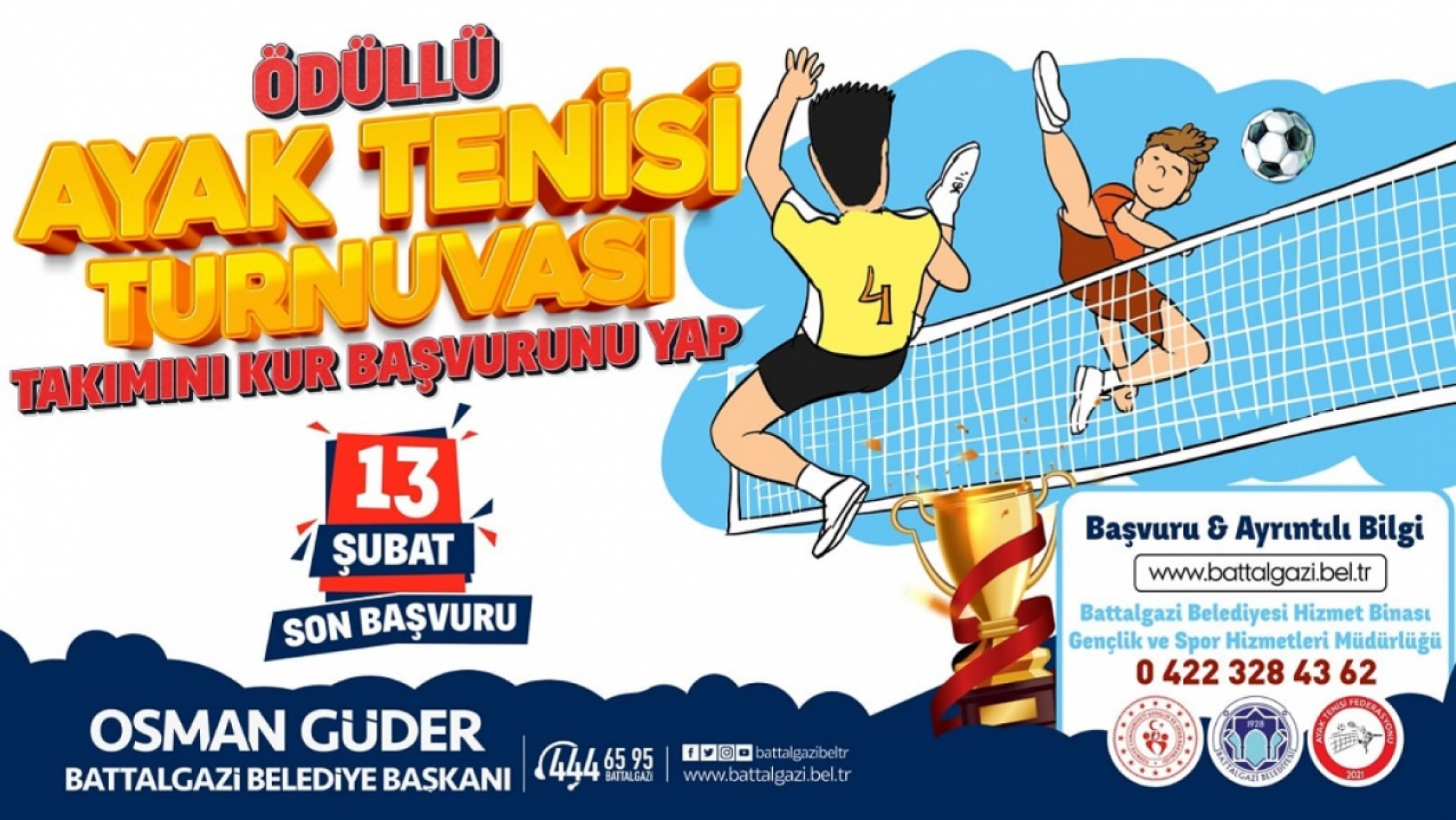 Malatya'da Ödüllü Ayak Tenisi Turnuvası Düzenlenecek