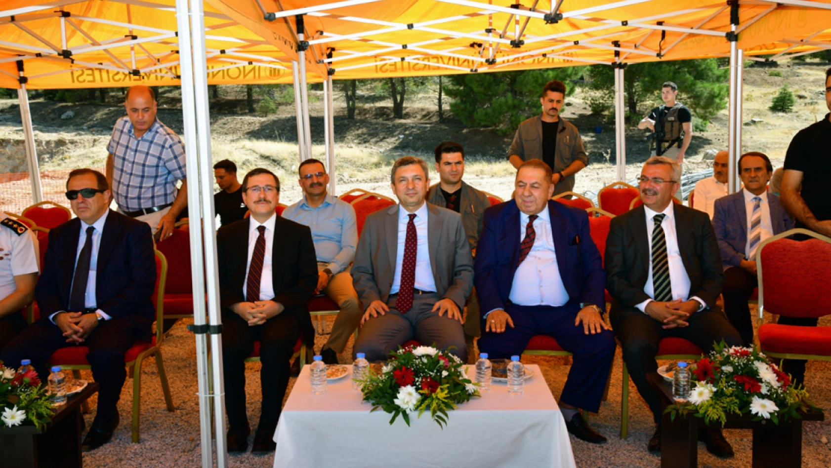 Vali Hulusi Şahin Adnan Başdemir Ortaokulu Temel Atma Törenine Katıldı