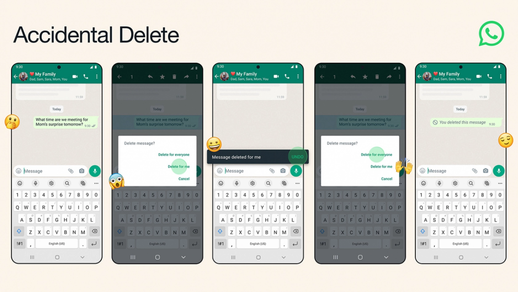 WhatsApp'ta silinen mesajlar için yeni özellik