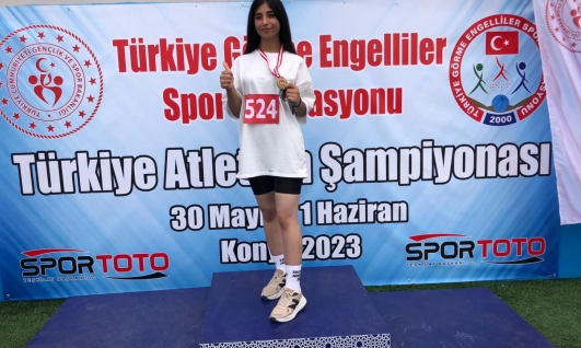 Görme engelli sporculardan büyük başarı
