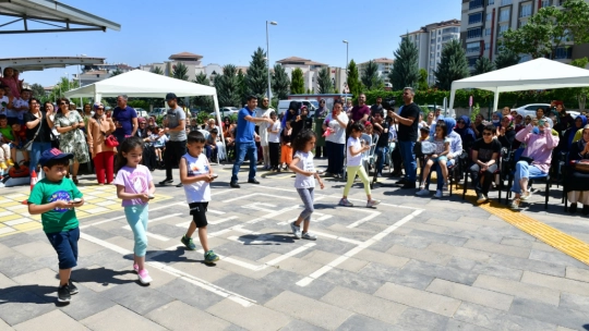 Çocuk Trafik Eğitim Parkı 'Minikler Yarışıyor' programına ev sahipliği yaptı