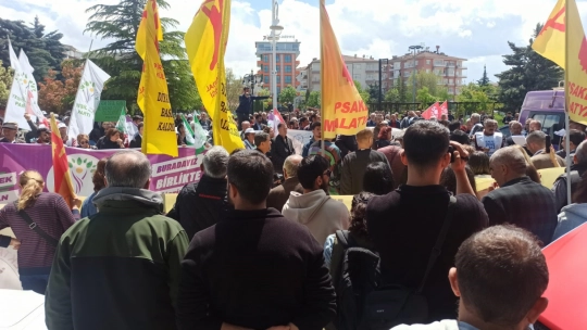 Malatya'da 1 Mayıs Emek ve Dayanışma Günü kutlaması