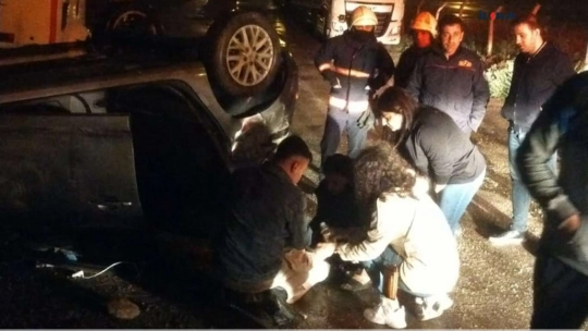 Malatya'da trafik kazaları ile araç yangını