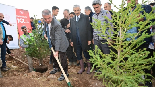 Cumhuriyet'in 100. Yılında öğrenciler fidan dikti