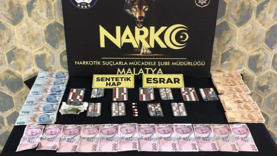 Malatya'da uyuşturucu satışından 16 tutuklama
