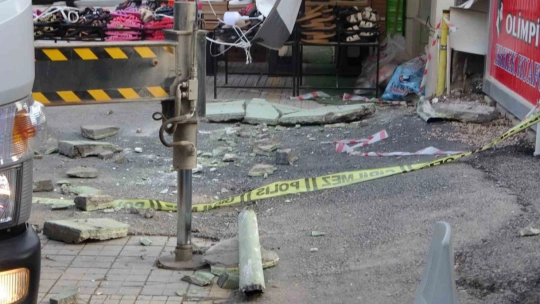 Depremde Malatya'da bazı evlerin dış cephelerinde ayrışmalar oldu