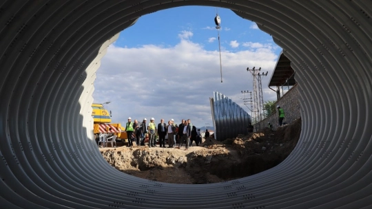 Eskimalatya ve Hatunsuyu Tüp Geçit çalışması devam ediyor