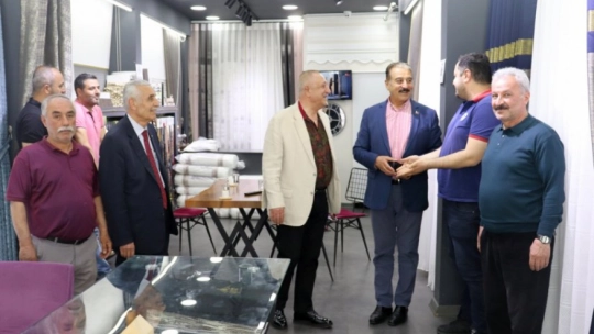 Keskin ve Aksak'tan esnaf ziyareti