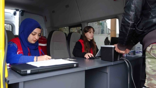 Malatya'da 'Mobil Göç Noktası' aracı hizmete girdi