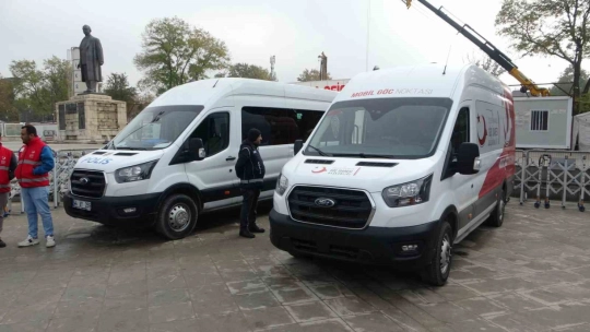 Malatya'da 'Mobil Göç Noktası' aracı hizmete girdi