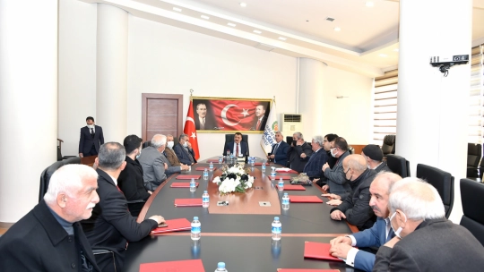 Türk ocakları yönetiminden başkan Gürkan'a ziyaret