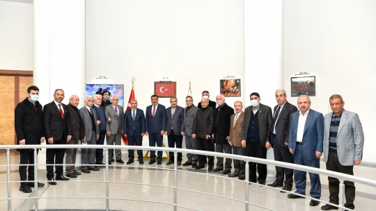 Türk ocakları yönetiminden başkan Gürkan'a ziyaret