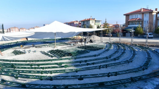 Yakınca Spor Adasının Yapımına Devam Ediliyor