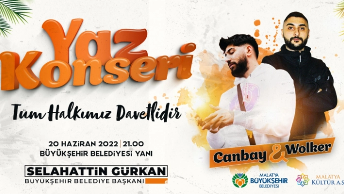 Canbay&Wolker Malatya'da Sahne Alacak