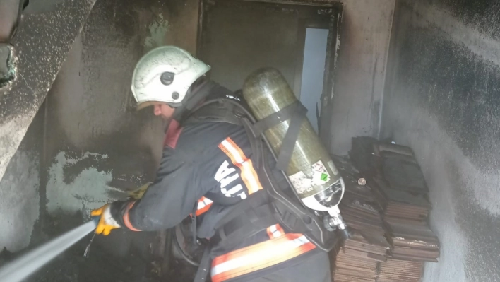 Malatya'da ev yangını maddi hasara neden oldu