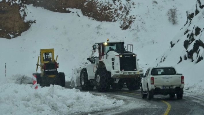 Malatya'da kar nedeniyle 542 mahallenin yolu kapandı