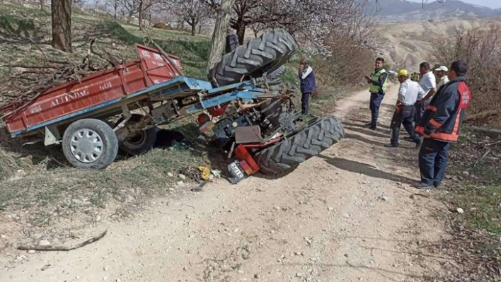 Malatya'da meydana gelen traktör kazasında sürücü hayatını kaybetti