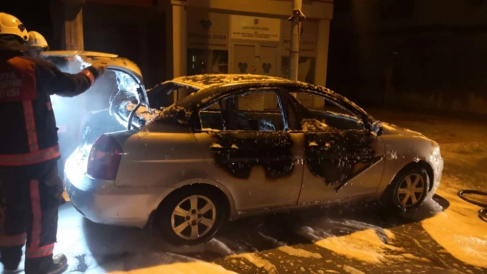 Malatya'da trafik kazaları ile araç yangını