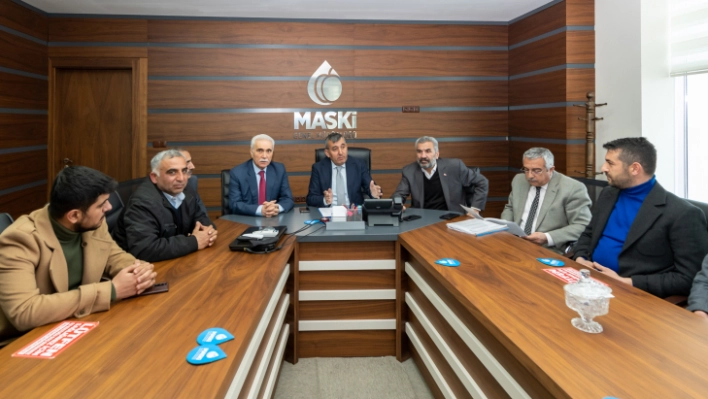 MASKİ Genel Müdürü, muhtarlarla toplantı yaptı