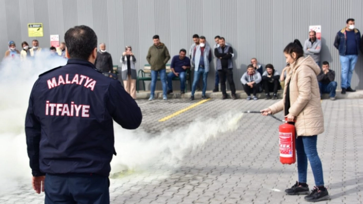 Yangın öncesi alınması gereken tedbirler anlatıldı